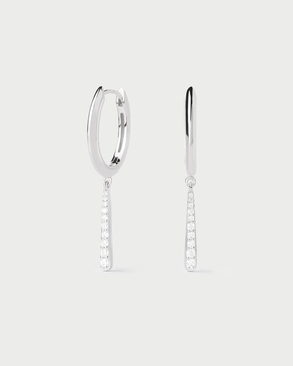 p d paola Olga mini silver hoops