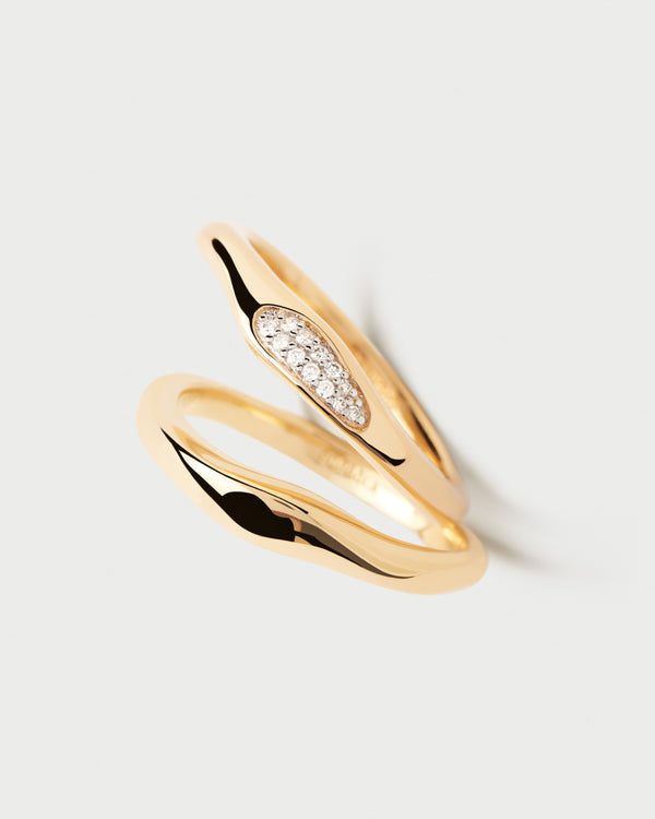 P D Paola Onda Ring Set