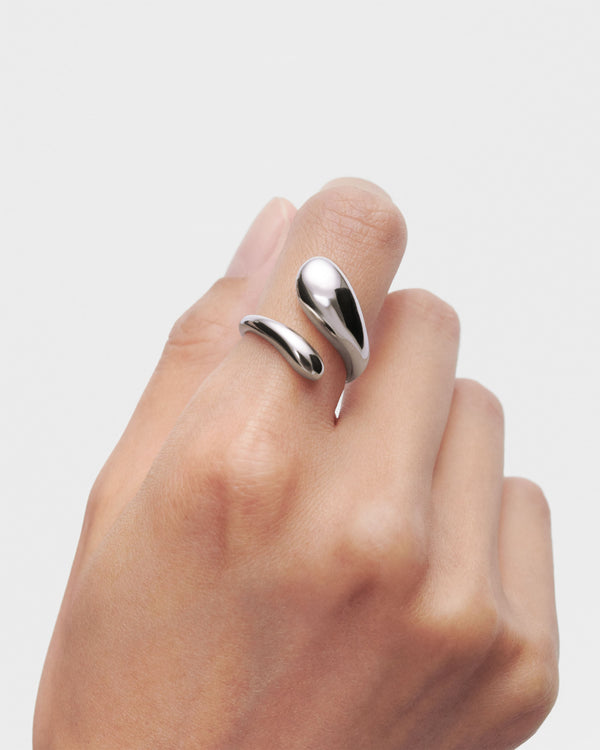 P D Paola Orbit Silver Ring