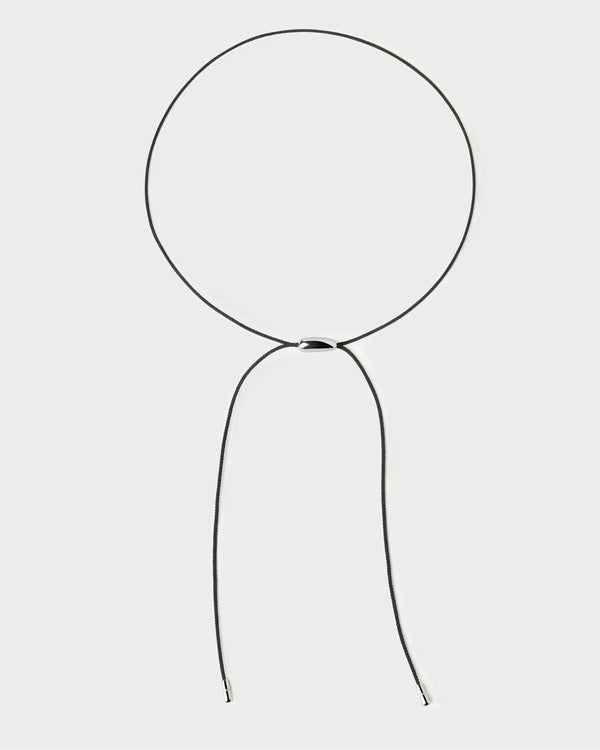 p d paola Oslo silver cord necklace
