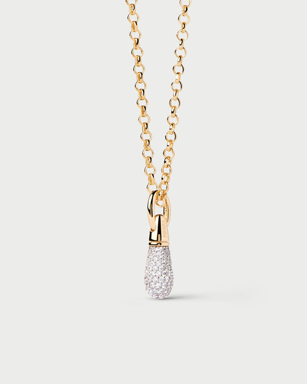 P D Paola Pavé Drop Pendant