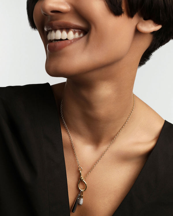 P D Paola Pavé Drop Pendant