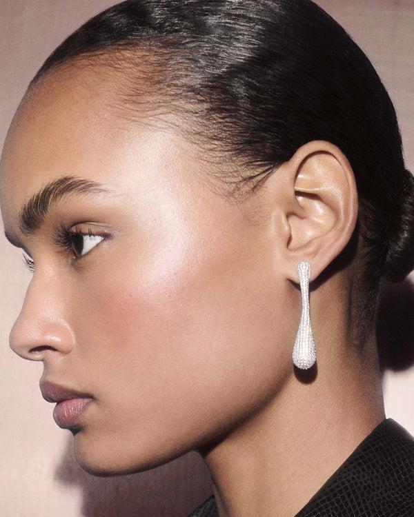 P D Paola Pave Glacier Earrings