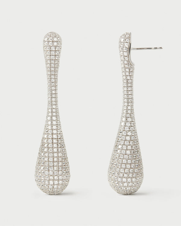 p d paola Pave Glacier earrings