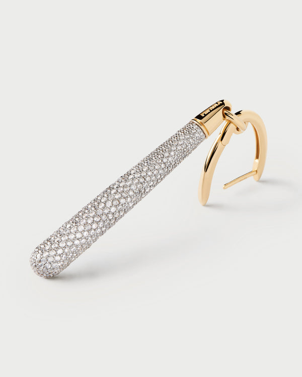 P D Paola Pavé Supreme Jupiter Single Hoop