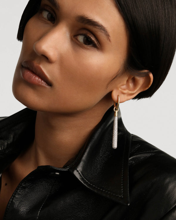 P D Paola Pavé Supreme Jupiter Single Hoop