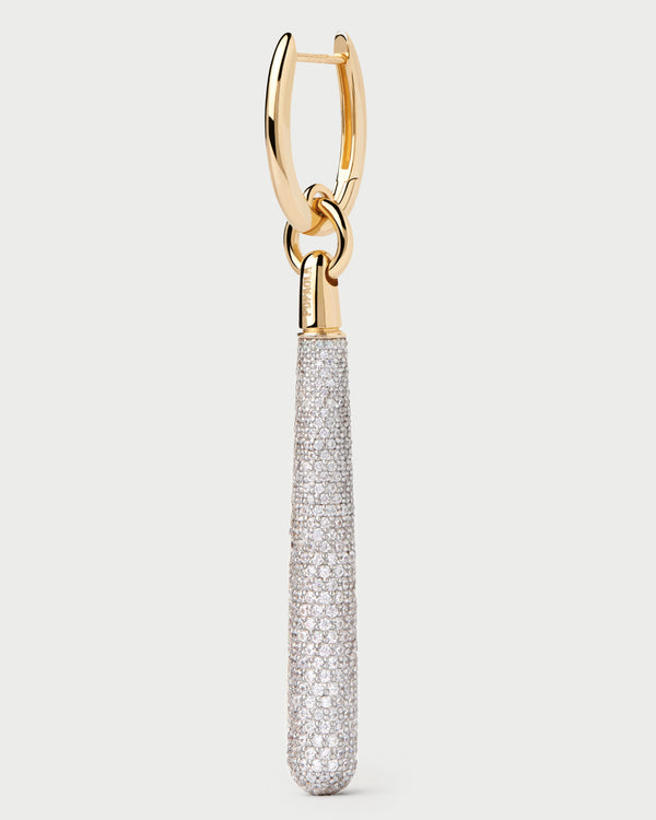 p d paola Pavé Supreme Jupiter Single Hoop