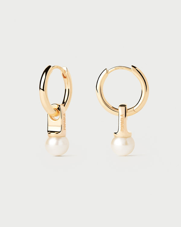 p d paola Pearl hoops