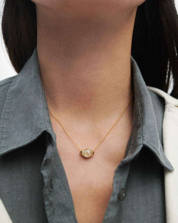 P D Paola Prehnite Bay Necklace