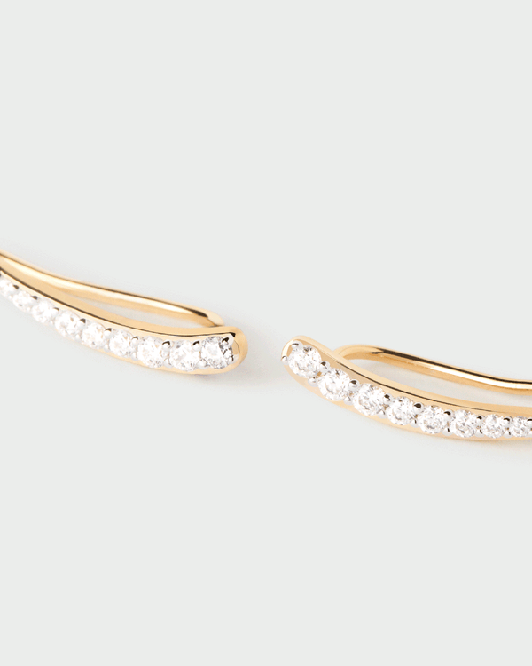 P D Paola Riga Climbing Earrings