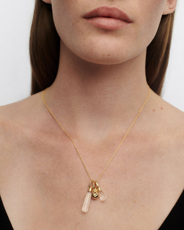 P D Paola Rock Crystal Drop Pendant