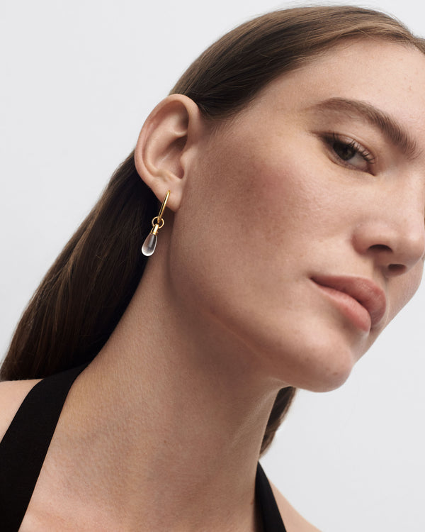 P D Paola Rock Crystal Jupiter Single Hoop