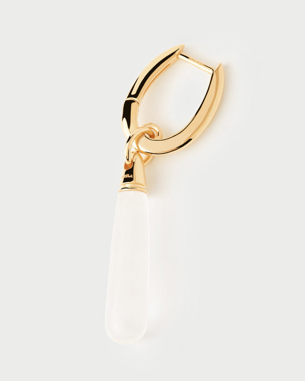 P D Paola Rock Crystal Large Jupiter Single Hoop