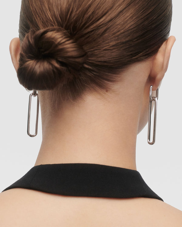 P D Paola Rodeo Drop Silver Earrings
