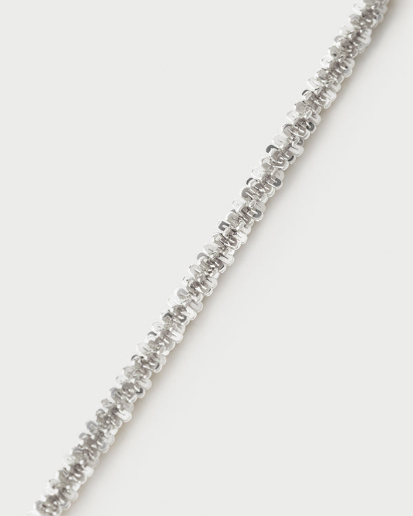 P D Paola Sparkle Silver Chain Necklace