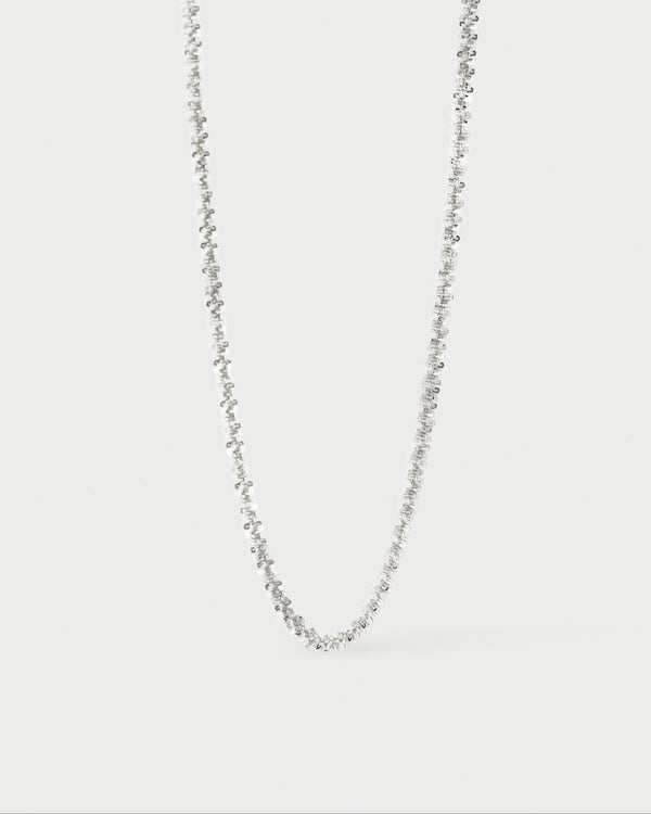 p d paola Sparkle silver chain necklace