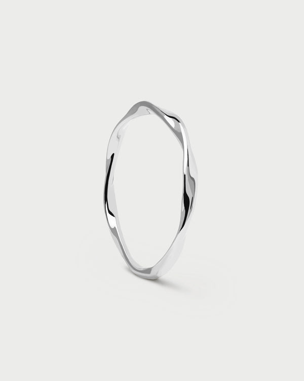 P D Paola Spiral Silver Ring