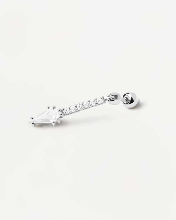 P D Paola Super Vero Single Silver Earring