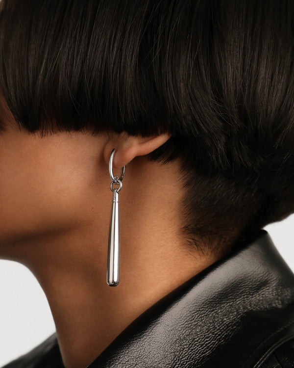P D Paola Supreme Jupiter Silver Single Hoop