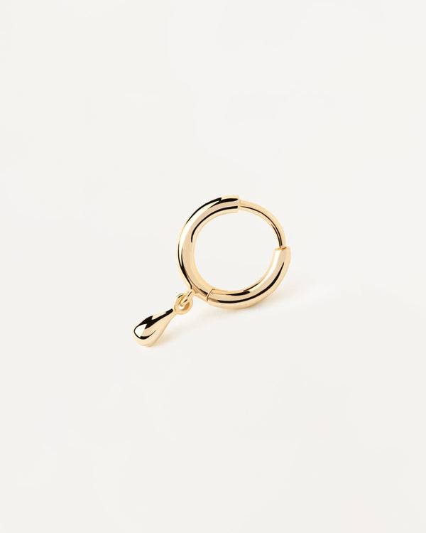 P D Paola Teardrop Single Hoop Earring