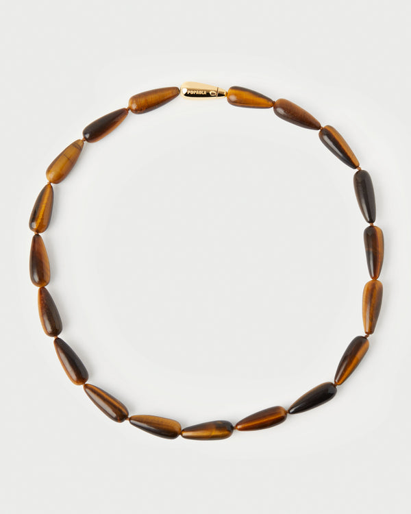 P D Paola Tiger Eye Drop Necklace