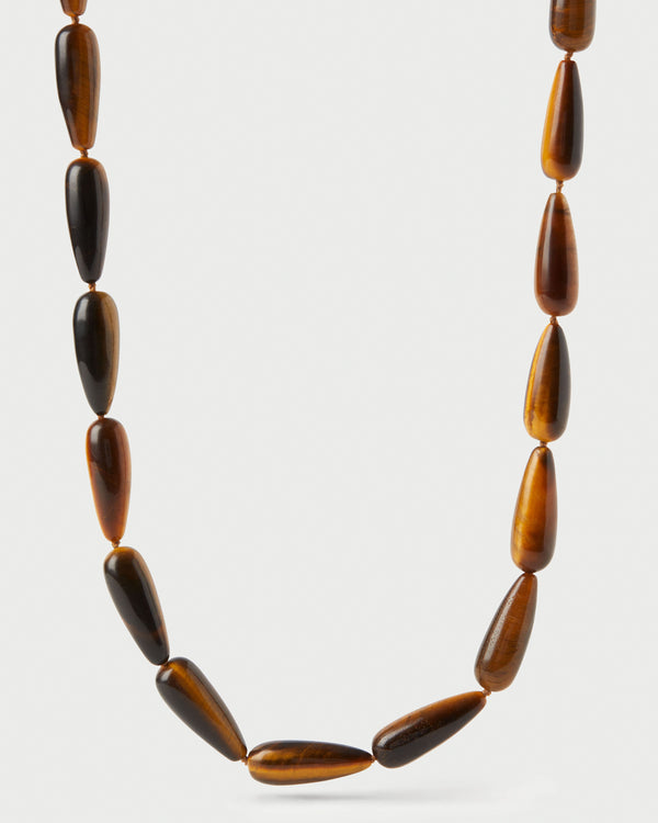 p d paola Tiger Eye Drop necklace