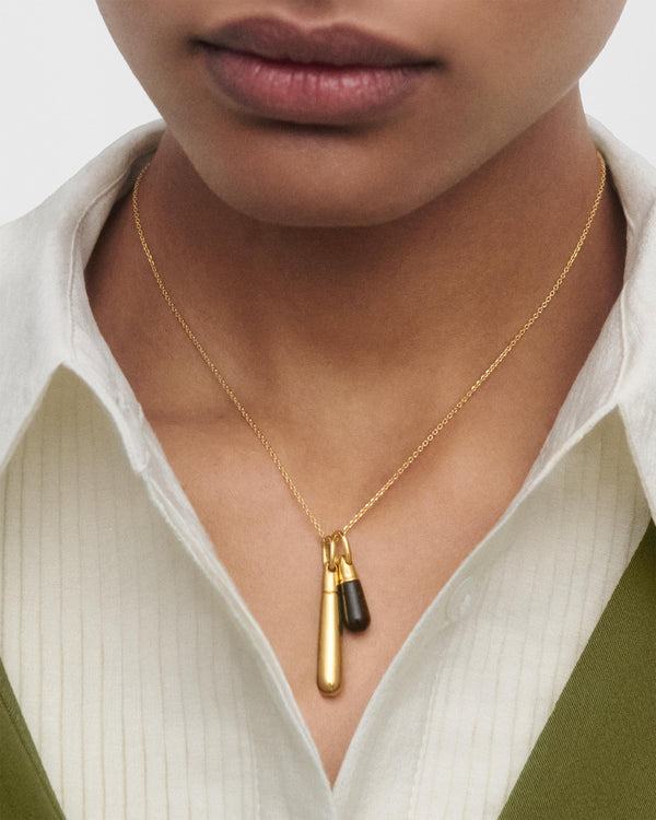 P D Paola Tiger Eye Drop Pendant