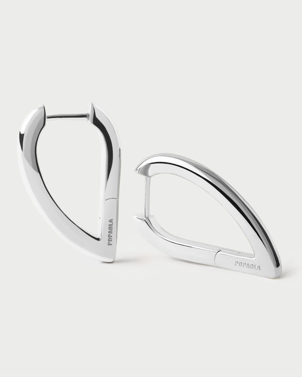 p d paola Vento mini silver hoops
