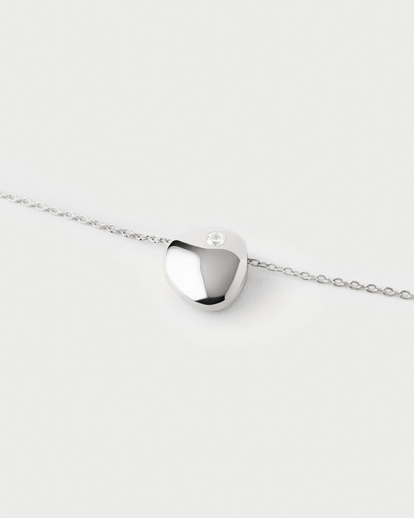 P D Paola Wave Silver Necklace