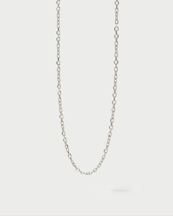p d paola White gold Jane chain necklace