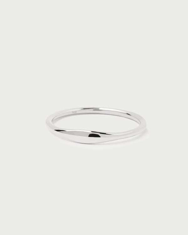 p d paola White Gold Wave Ring