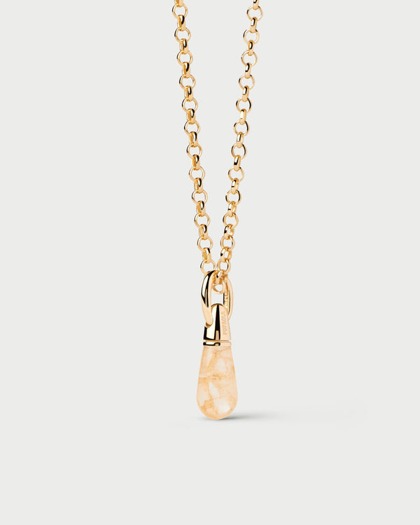 P D Paola Yellow Aventurine Drop Pendant