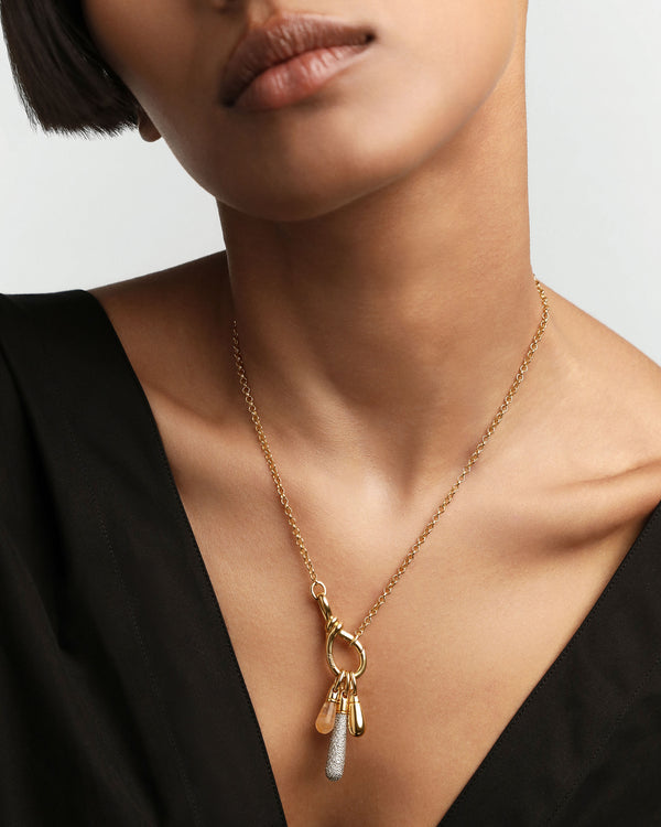 P D Paola Yellow Aventurine Drop Pendant