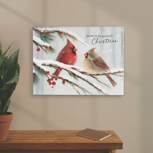 P. Graham Dunn A Cardinal Christmas Collection Canvas - Believe In A Miracle