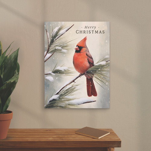 p. graham dunn A Cardinal Christmas Collection Canvas - Merry Christmas