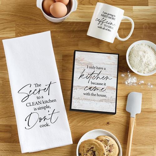 p. graham dunn Aspen Collection Word Block - I Only Have A Kitchen