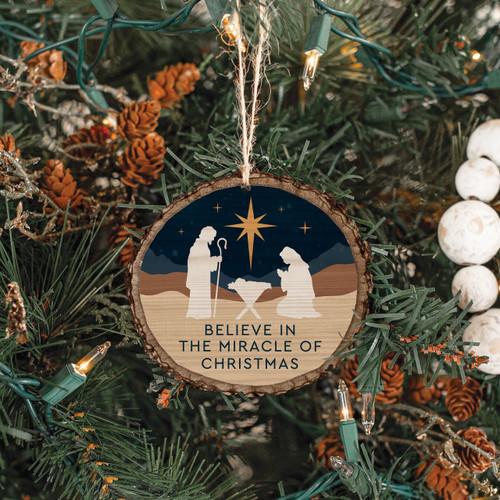 p. graham dunn Barky Ornament - Believe In The Miracle
