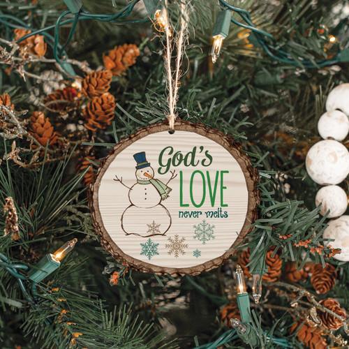 p. graham dunn Barky Ornament - God's Love Never Melts