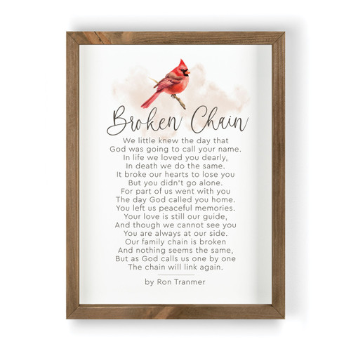 P. Graham Dunn Birds Of A Feather Collection Framed Art - Broken Chain