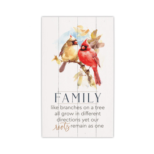 P. Graham Dunn Birds Of A Feather Collection Pallet Sign - Family