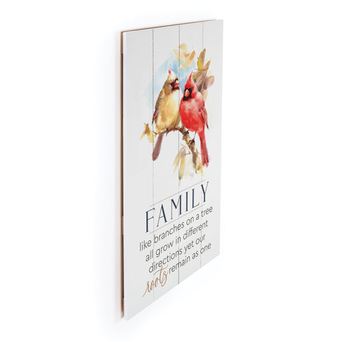 P. Graham Dunn Birds Of A Feather Collection Pallet Sign - Family