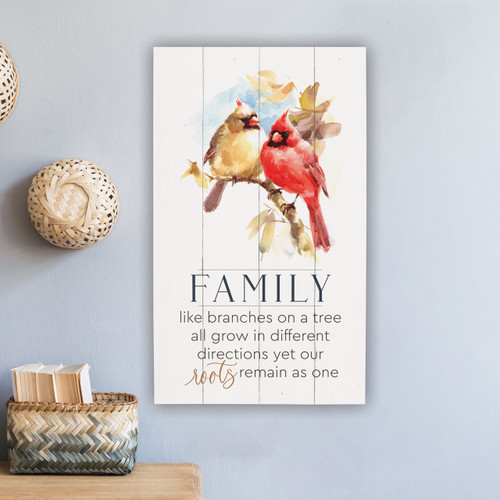 p. graham dunn Birds Of A Feather Collection Pallet Sign - Family