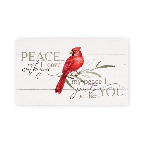 P. Graham Dunn Birds Of A Feather Collection Pallet Sign - Peace I Leave With You