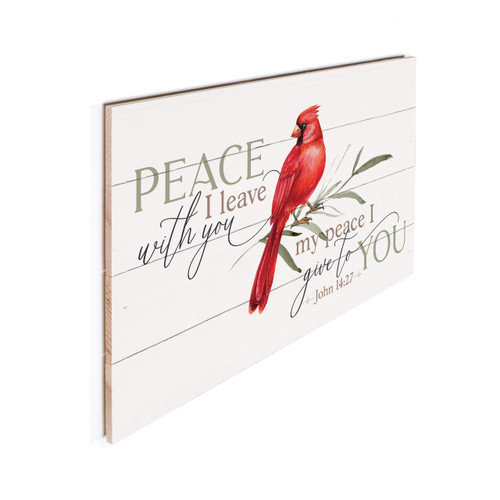 p. graham dunn Birds Of A Feather Collection Pallet Sign - Peace I Leave With You