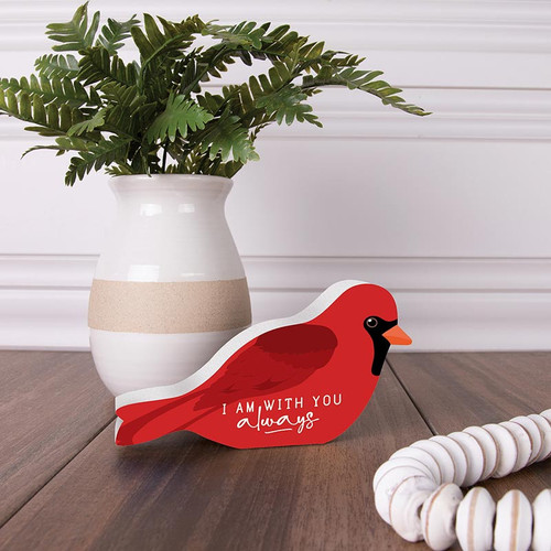 p. graham dunn Birds Of A Feather Collection Shape Sign - I Am With You Always