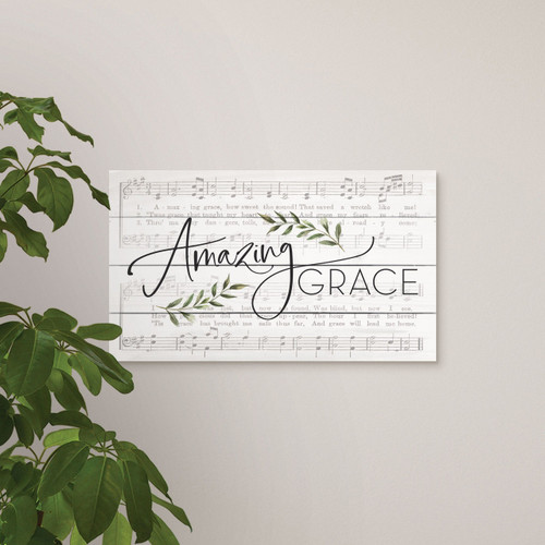 P. Graham Dunn Blessings Collection Pallet Sign - Amazing Grace
