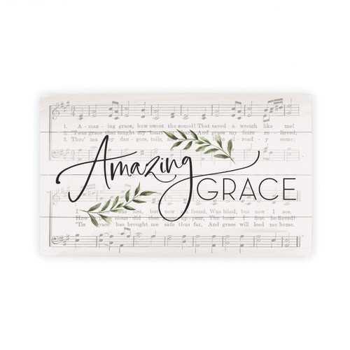 P. Graham Dunn Blessings Collection Pallet Sign - Amazing Grace