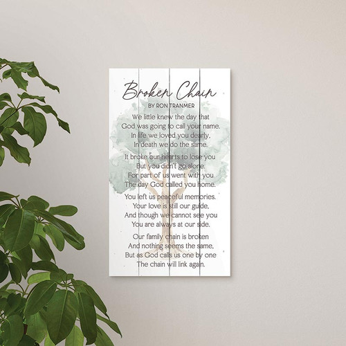 P. Graham Dunn Blessings Collection Pallet Sign - Broken Chain