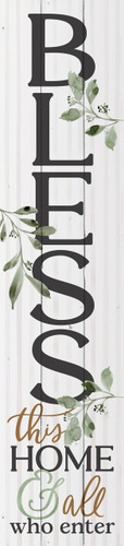 p. graham dunn Blessings Collection Porch Sign - Bless This Home & All Who Enter