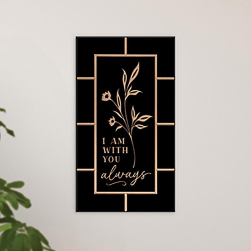 P. Graham Dunn Carved Black Collection - I Am With You Always